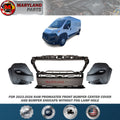 For 2023-2026 RAM Promaster Front Bumper Center Cover and Bumper Endcaps