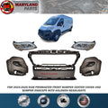 For 2023-2026 RAM Promaster Front Bumper Cover & Endcaps with Halogen Headlight