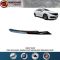 For 2019-2021 Honda Civic Right Headlight Molding Trim