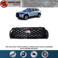For 2022-2023 Toyota Corolla Cross Black Grille Assembly with Chrome Molding