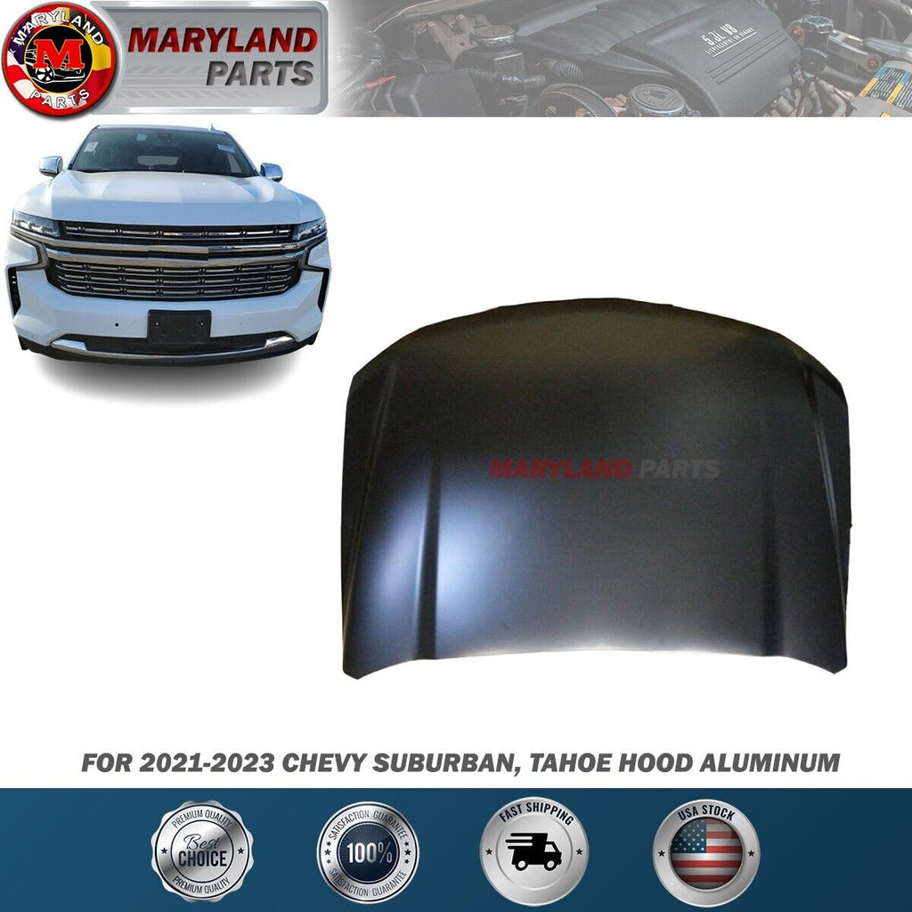 For 2021-2023 Chevy Suburban, Tahoe Hood Aluminum