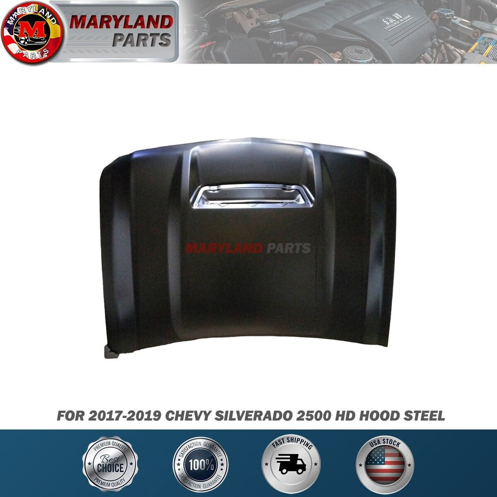 For 2017-2019 Chevy Silverado 2500 HD Hood Steel