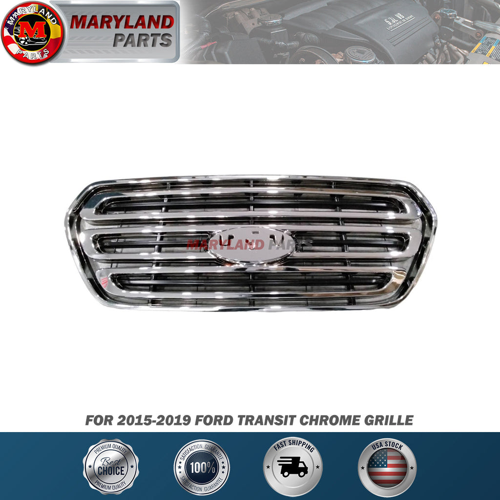 For 2015-2019 Ford Transit Chrome Grille T150 T250 T350