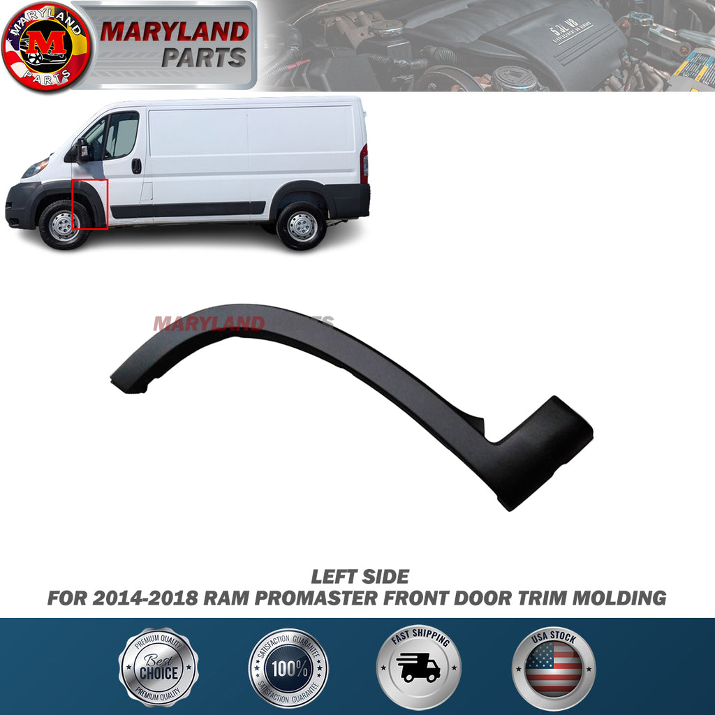 For 2014-2018 RAM Promaster Left Front Door Trim Molding