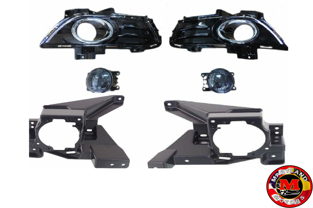 For 2013-2016 Ford Fusion Front Fog Lamp Cover Brackets Kit