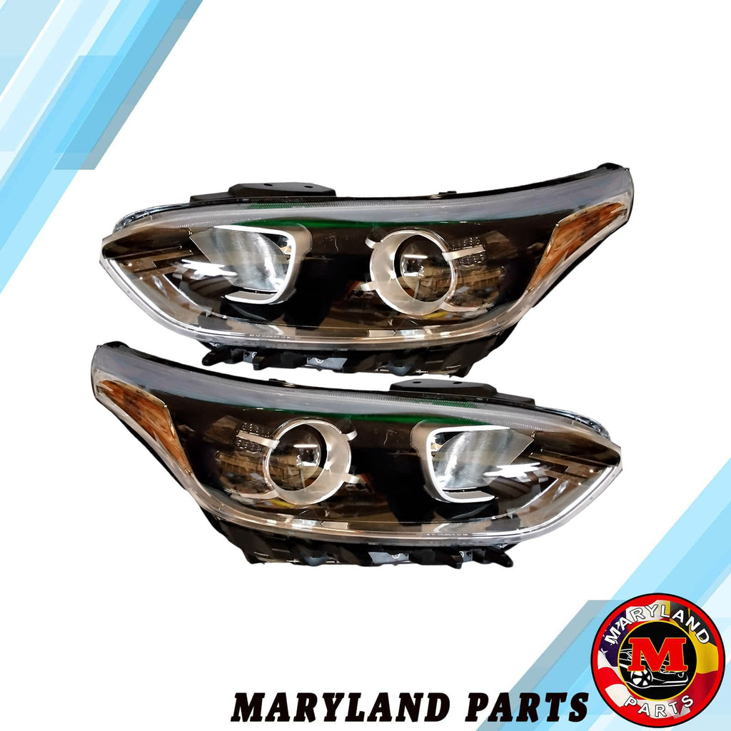 Premium Quality for 2019-2020 Kia Forte Headlights Both LH + RH Side