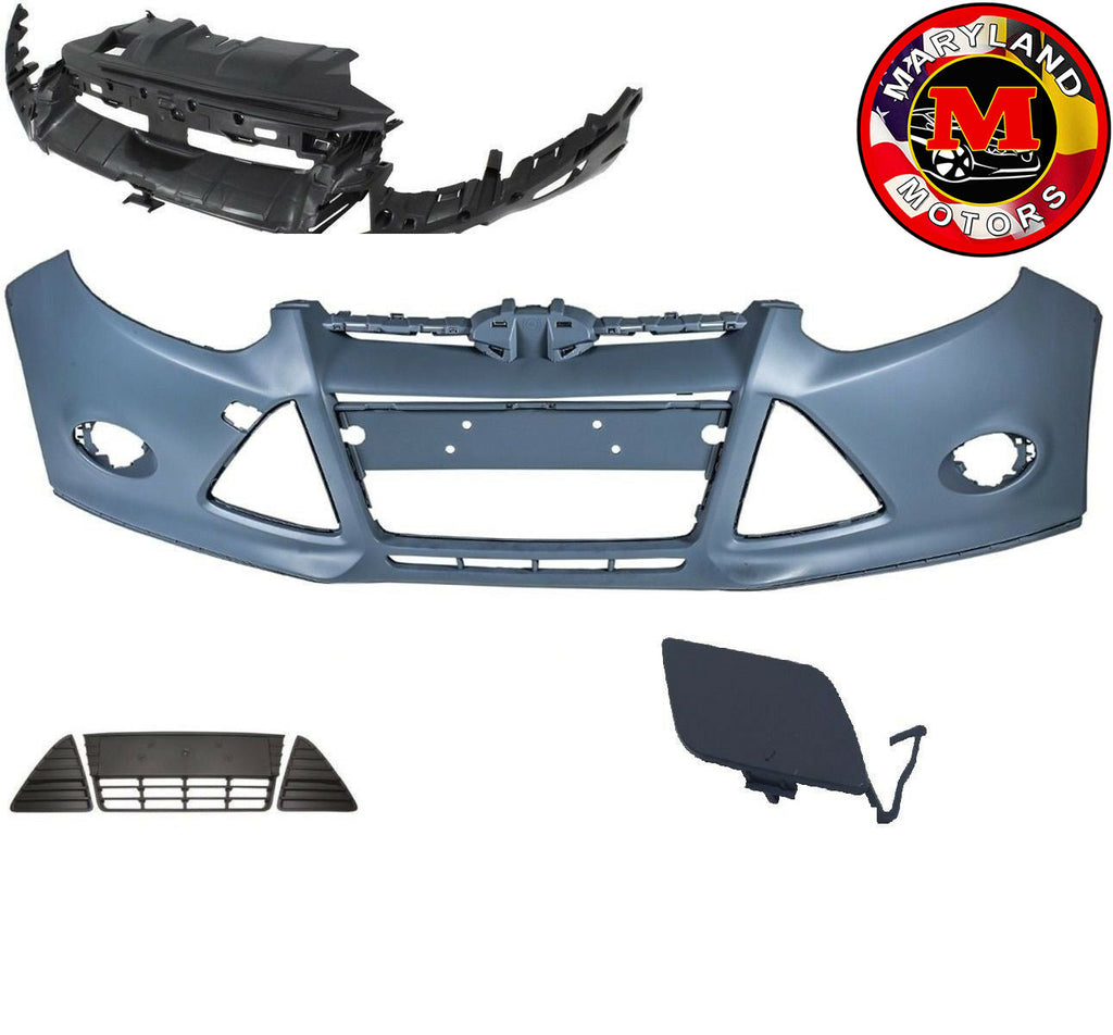 For 2012-2014 Ford Focus FRONT bumper grills with bumper bracket