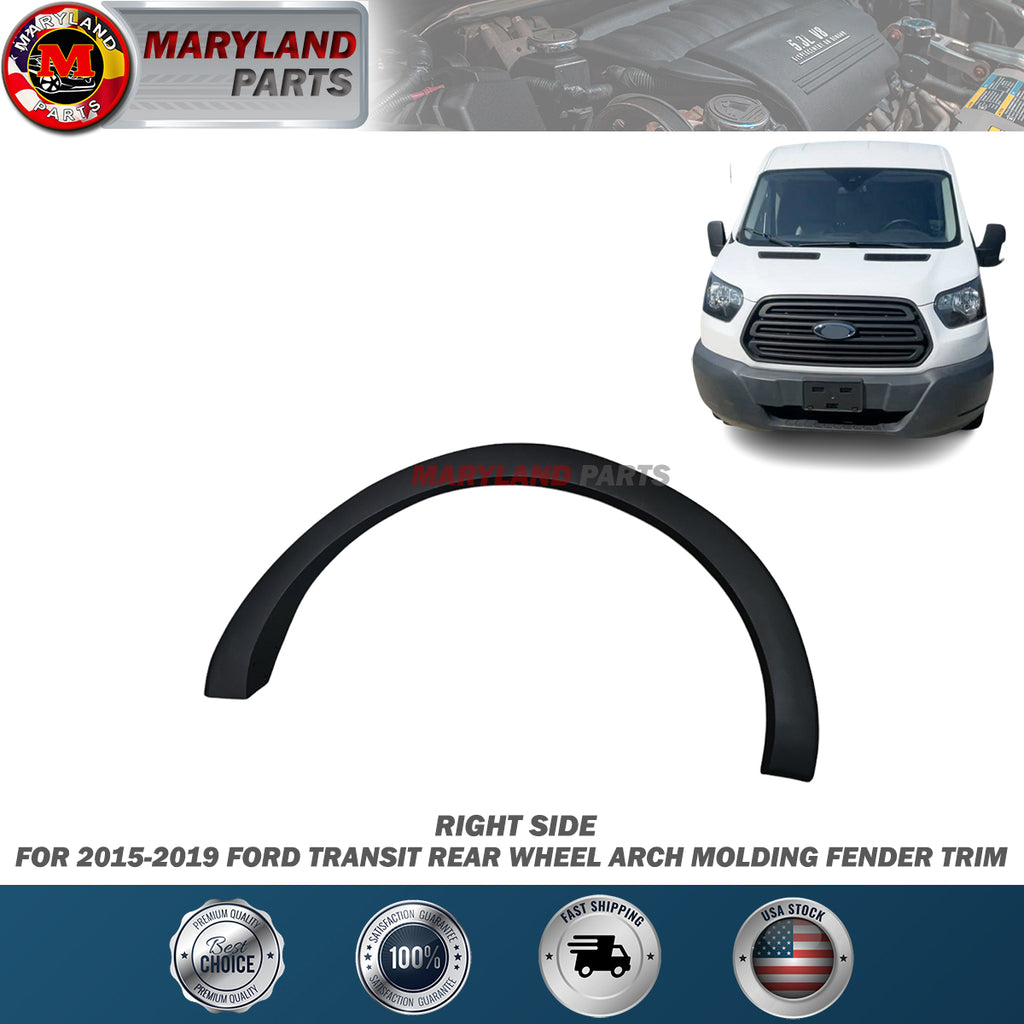 For 2015-2019 Ford Transit Right Rear Wheel Arch Molding Fender Trim