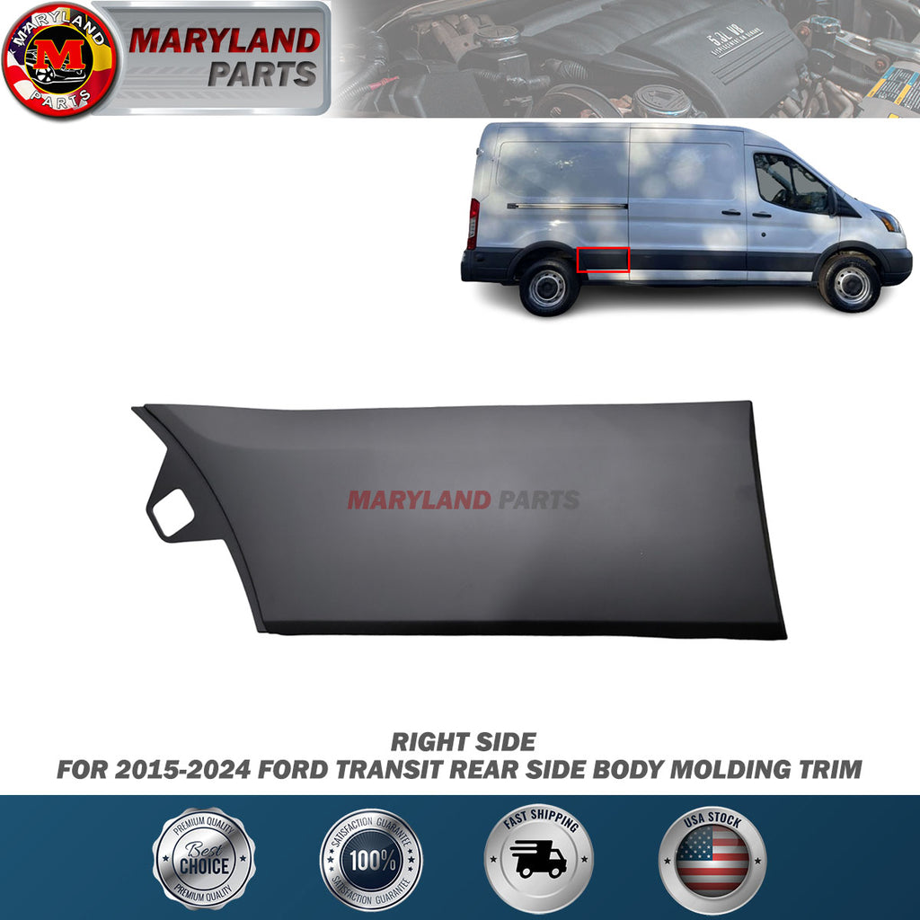 For 2015-2024 Ford Transit Right Rear Side Body Molding Trim