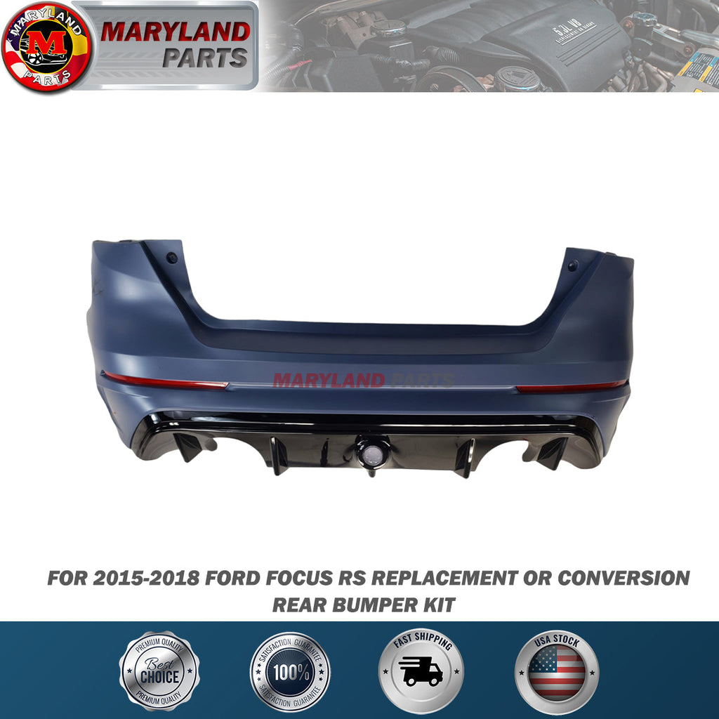 For 2015-2018 Ford Focus RS Replacement Or Conversion Rear Bumper Kit