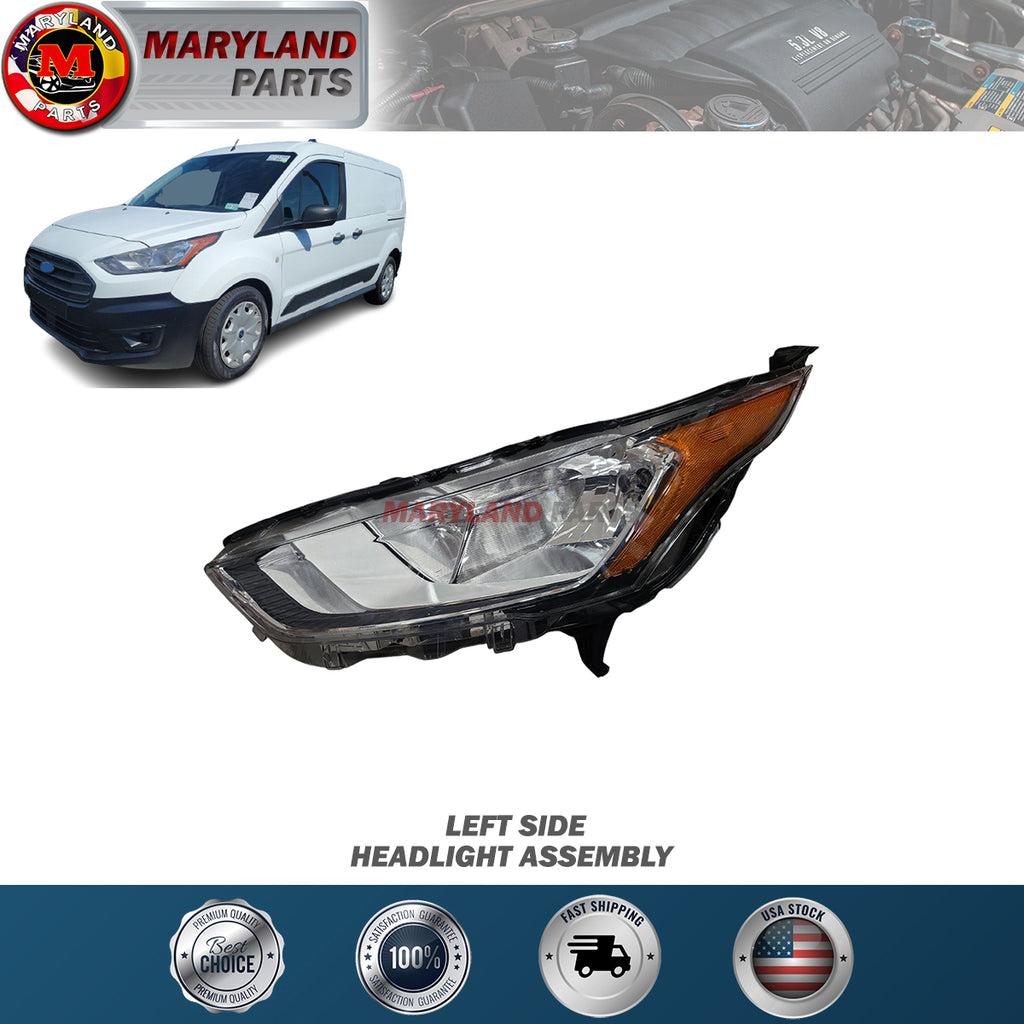 For 2019-2023 Ford Transit Connect Left Headlight Assembly Driver Side LH