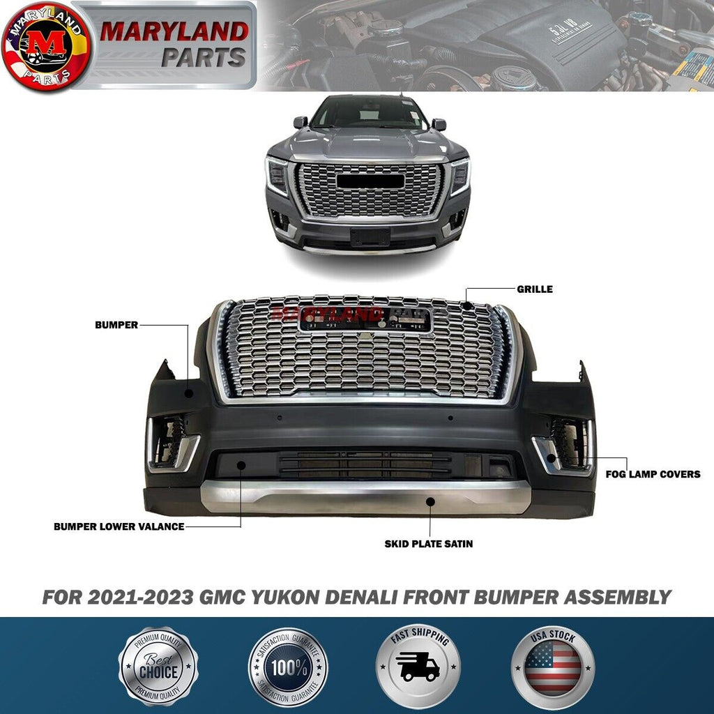 For 2021-2023 GMC Yukon Denali Front Bumper Assembly