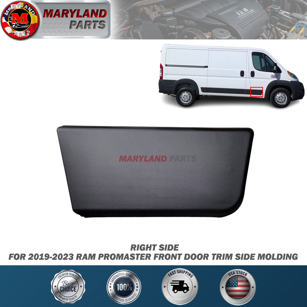 For 2019-2023 RAM Promaster Right Front Door Trim Side Molding