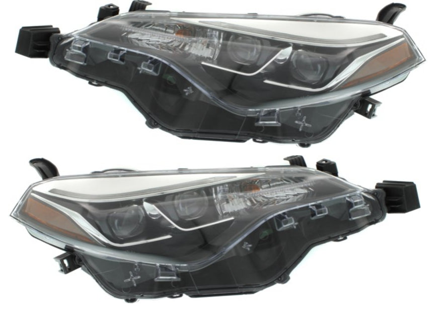 For 2017-2019 Toyota Corolla Headlight SE XLE XSE - LED - RH & LH Pair