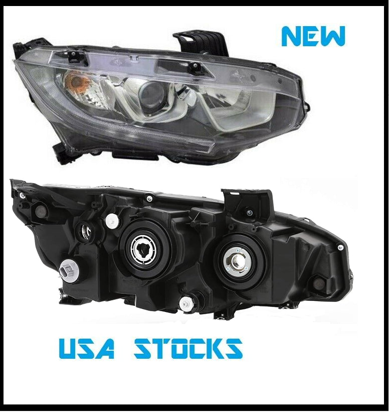 For 2016-2018 Honda Civic Headlight Hatchback or Sedan Right