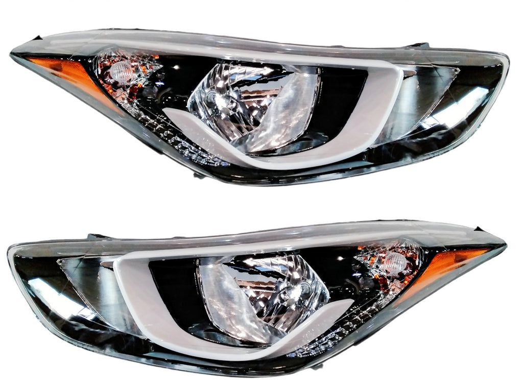 For 2014-2016 Hyundai Elantra Headlights Both LH + RH Side