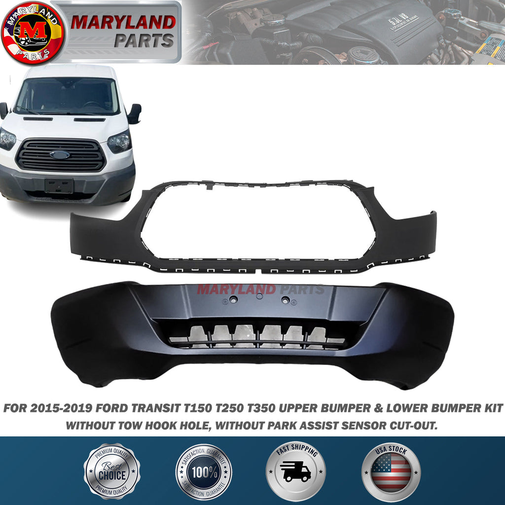 For 2015-2019 Ford Transit Upper Bumper Lower bumper kit T150 T250 T350