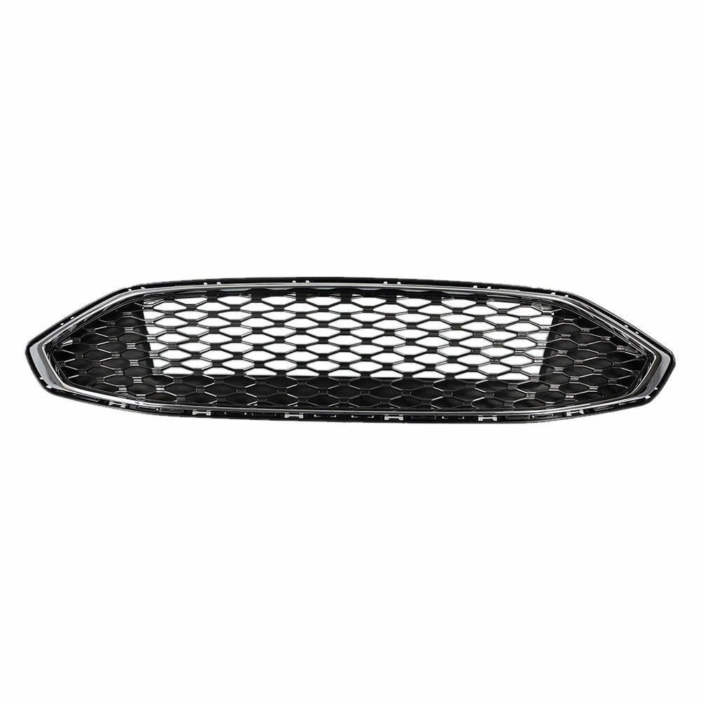 For 2017-2018 Ford Fusion Grill Honeycomb With Chrome Trim