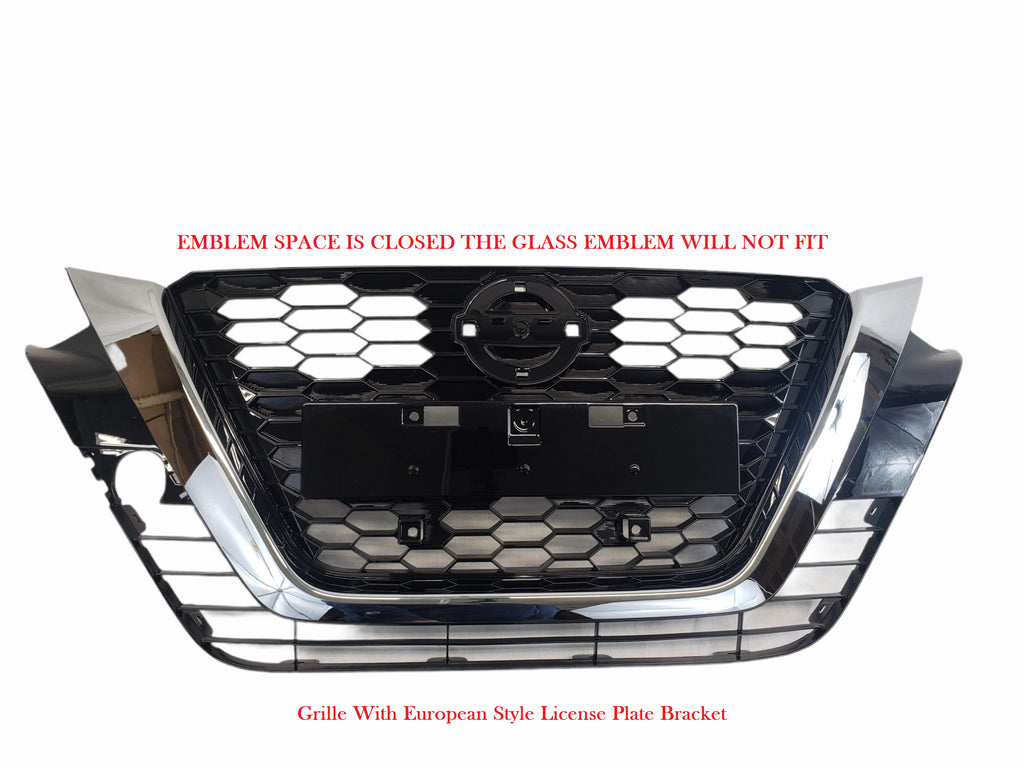 For 2019-2021 Nissan Altima Front Bumper, Grille and Radiator Support