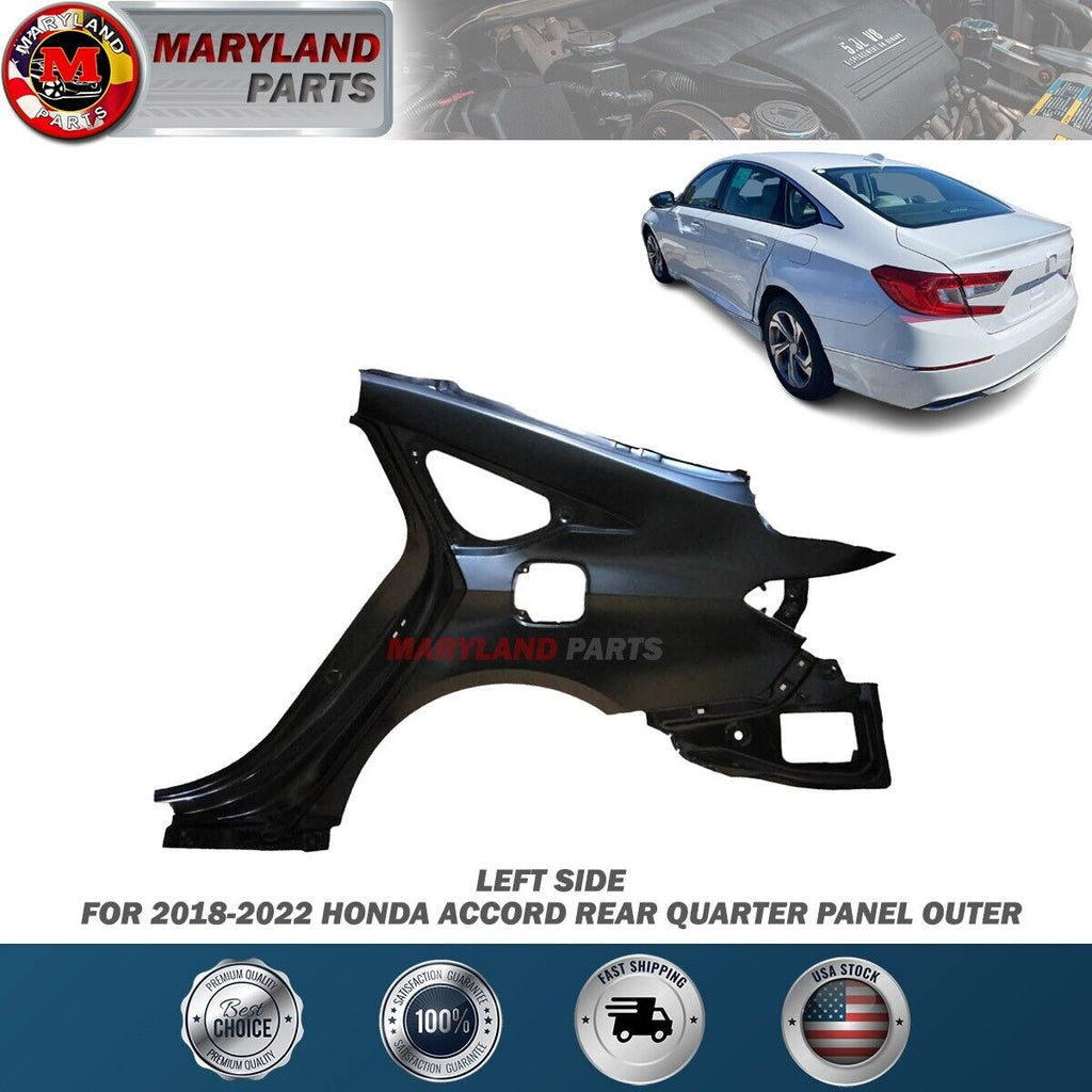 For 2018-2022 Honda Accord Rear Left Quarter Panel Outer