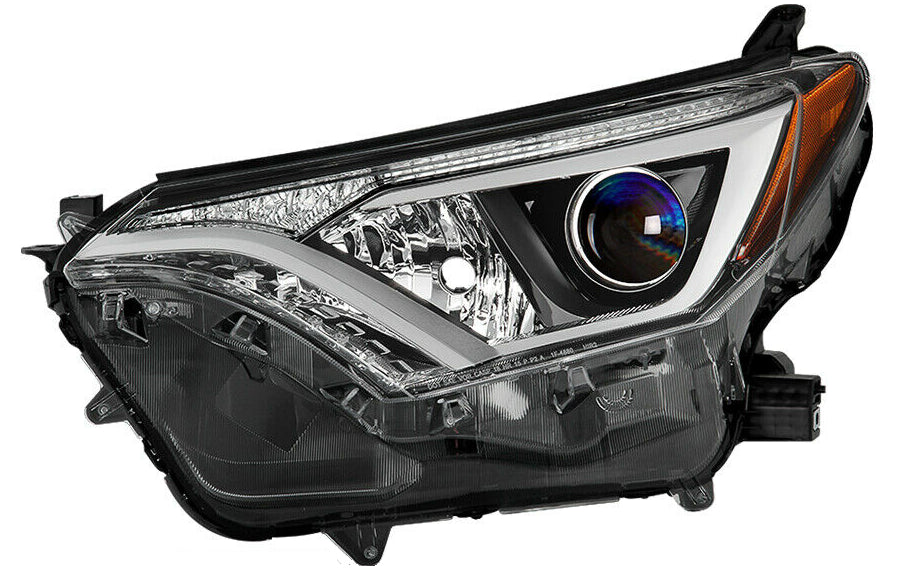 For 2016-2018 Toyota RAV4 Headlight Halogen Headlamp Replacement Left ( Chrome )