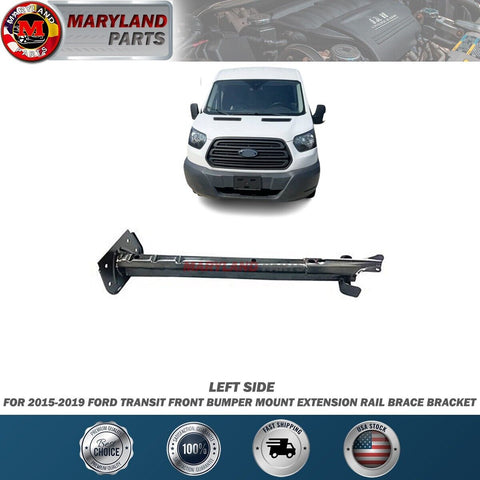 For 2015-2019 Ford Transit Left Front Bumper Mount Extension Rail Brace Bracket