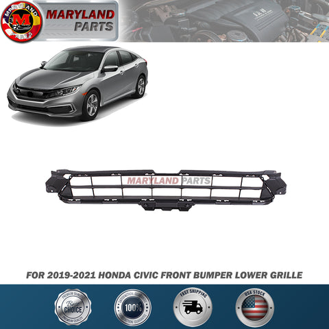 For 2019-2021 Honda Civic Front Bumper Lower Grille