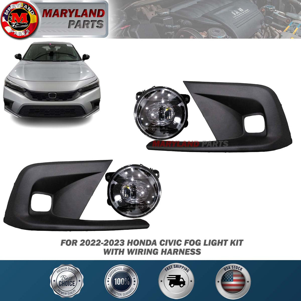 For 2022-2023 Honda Civic LED Fog Lamp Set