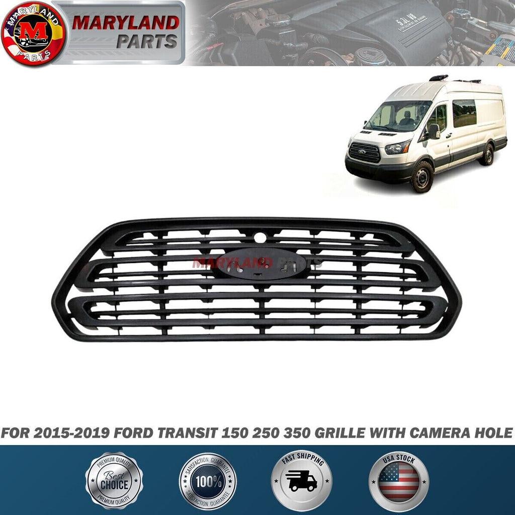 For 2015-2019 Ford Transit Grille Inner Bracket & Grille with Upper Bumper Cover