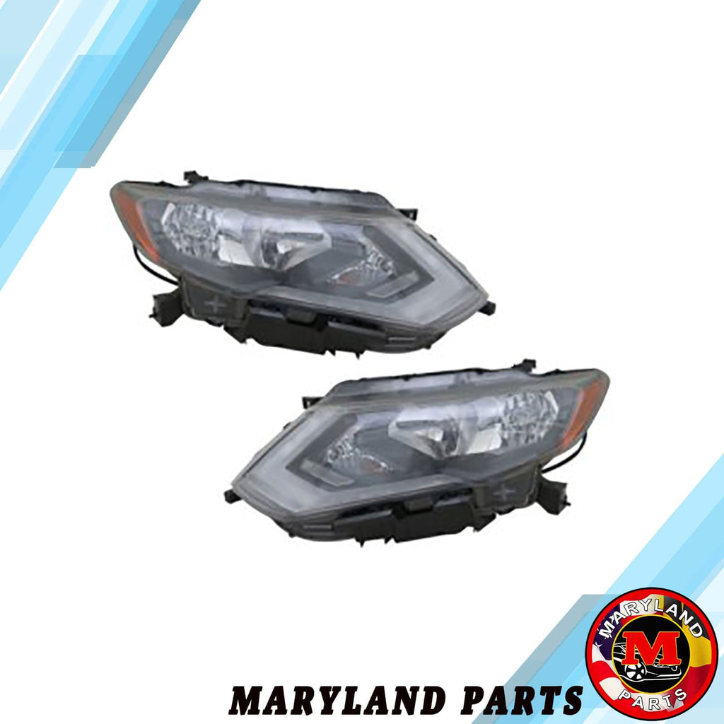 Premium Quality for 2017-2019 Nissan Rogue Headlight Both Left & Right Side