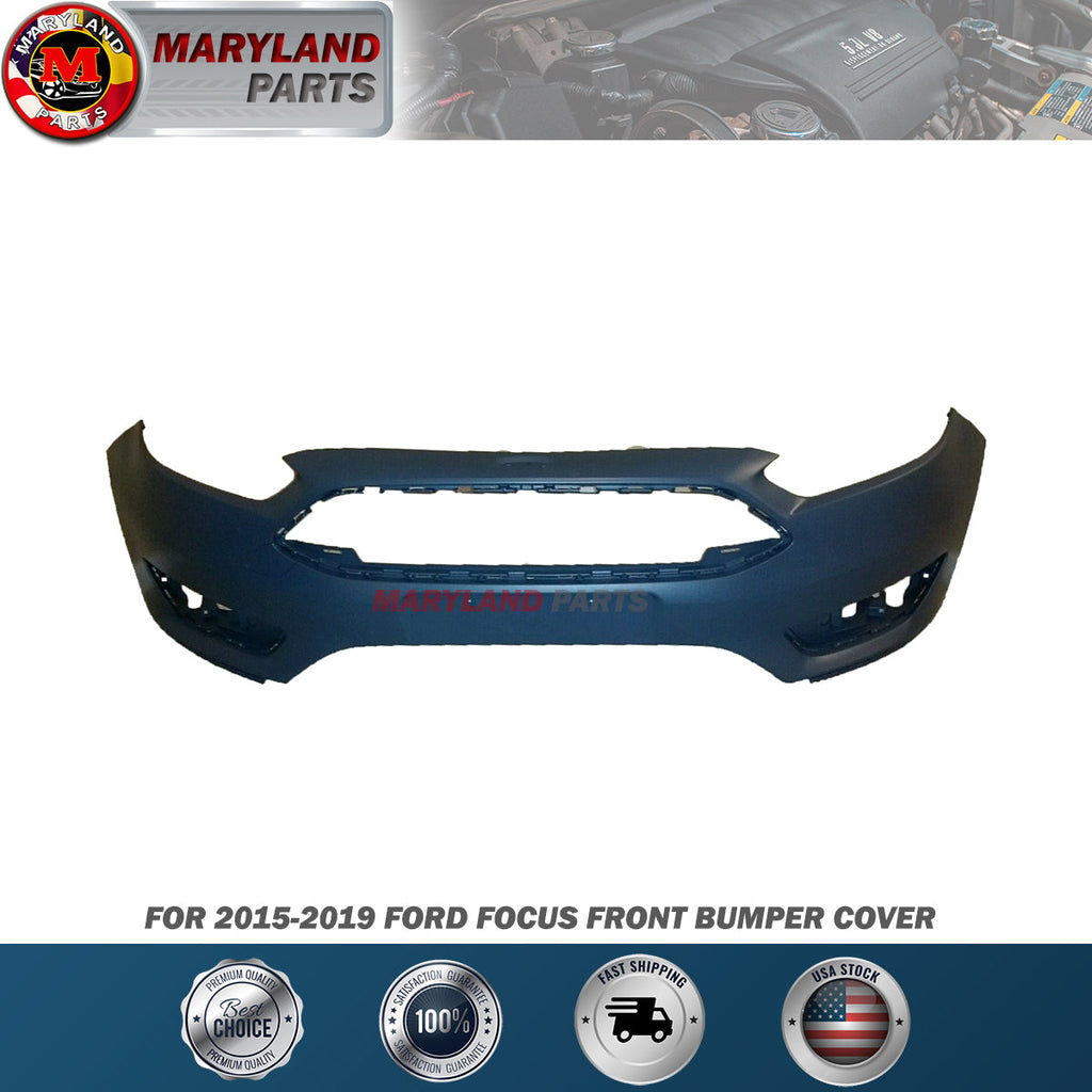 For 2015-2019 Ford Focus FRONT PRIMERED BUMPER COVER