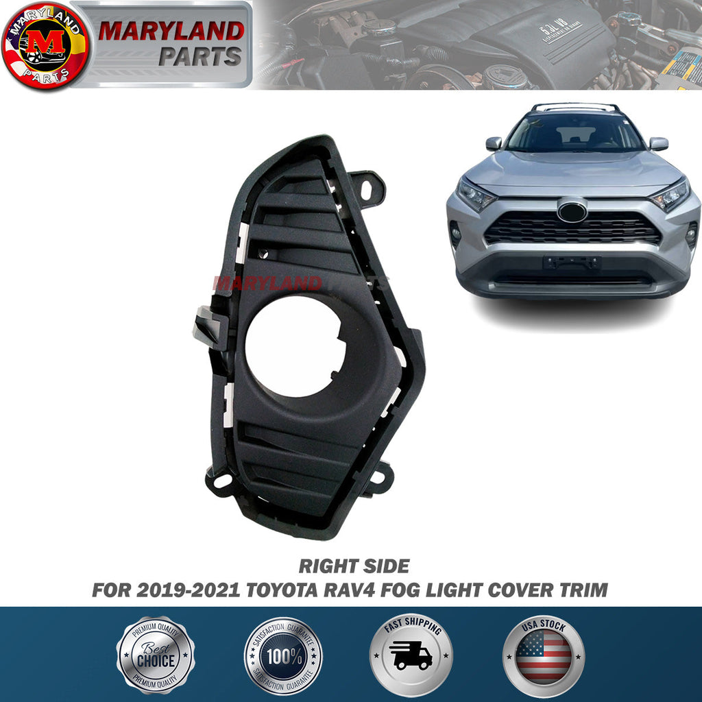 For 2019-2021 Toyota RAV4 Passenger Right Fog Light Cover Trim