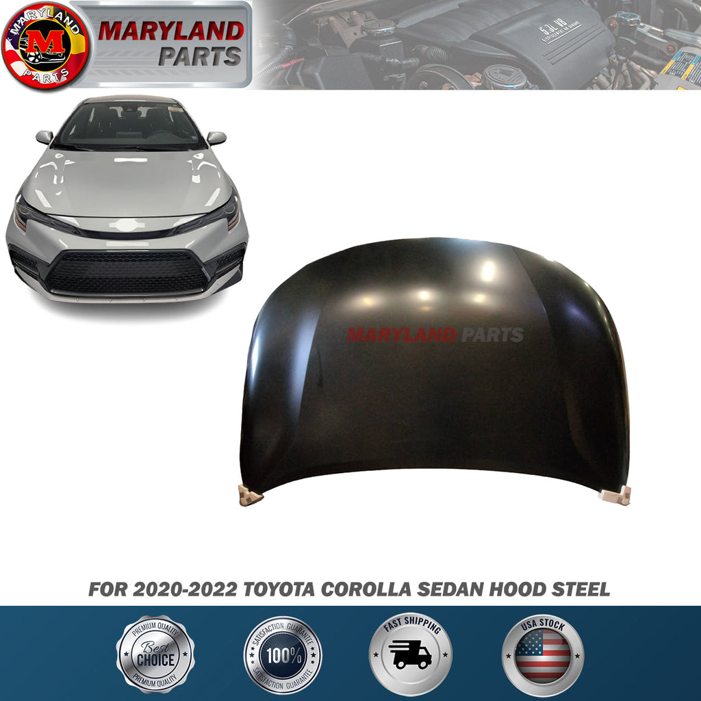 For 2020-2022 Toyota Corolla Sedan Hood Steel