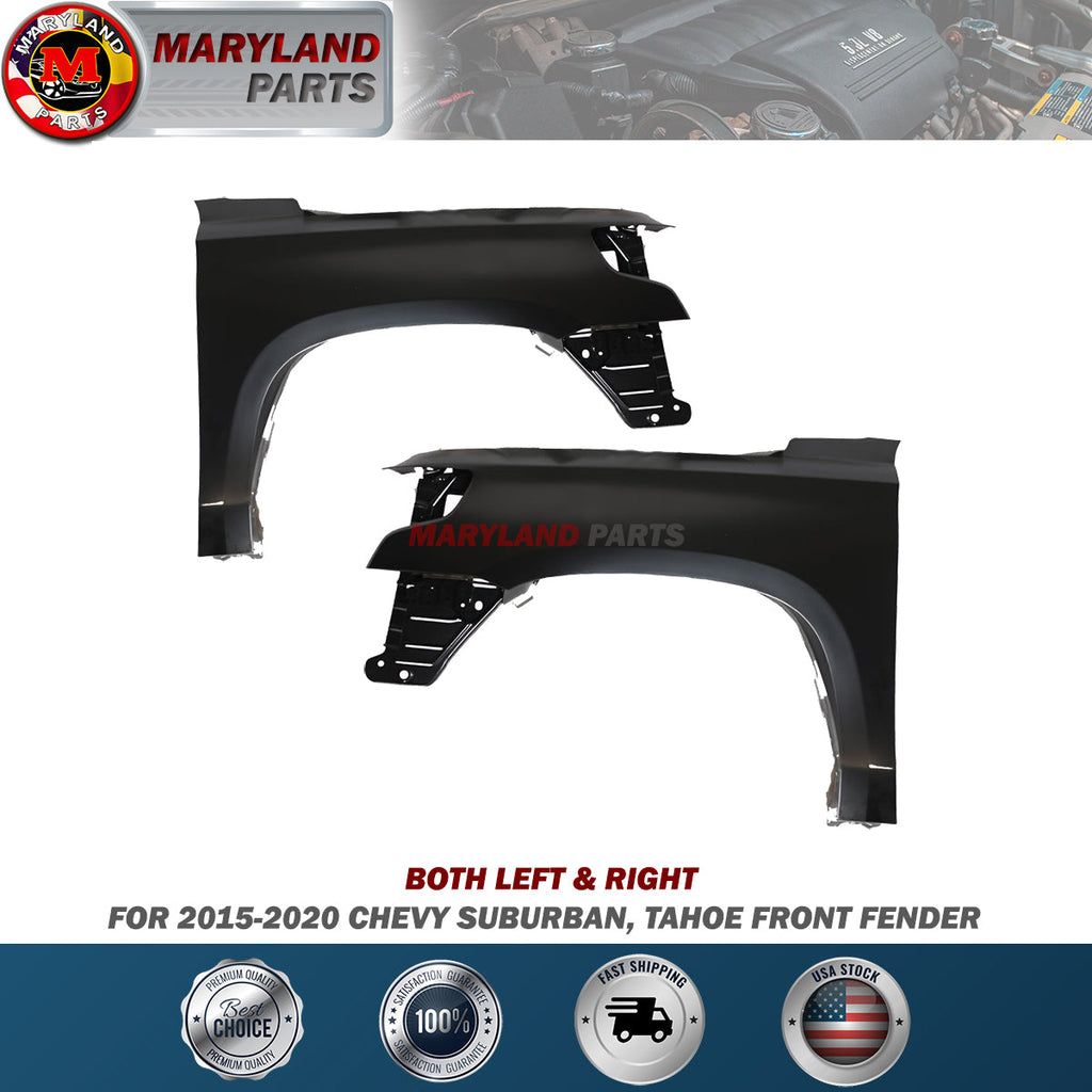 For 2015-2020 Chevy Suburban, Chevy Tahoe Front Fenders Both Left & Right