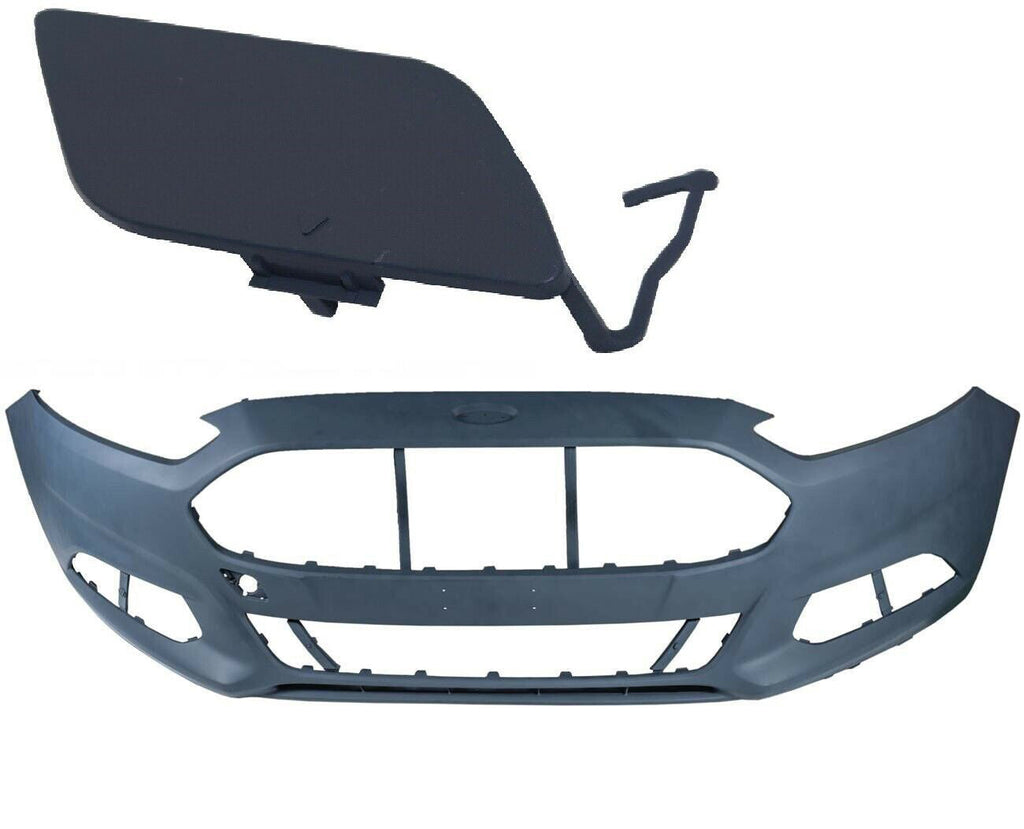 For 2013-2016 Ford Fusion Front Bumper Cover W/ tow hook cover